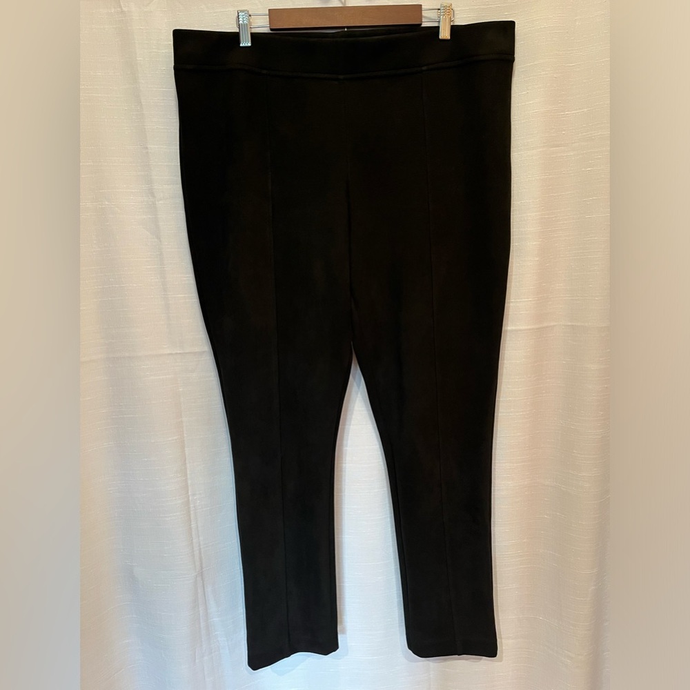 Andrew Marc Brushed Black Pull On Pants XXL
